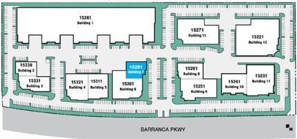 15291 Barranca Pky, Irvine, CA à louer Plan de site- Image 2 de 3