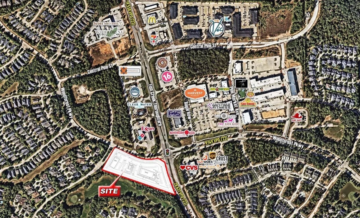 SWC of Fish Creek Thoroughfare and Woodforest Pkwy, Montgomery, TX for sale Primary Photo- Image 1 of 4