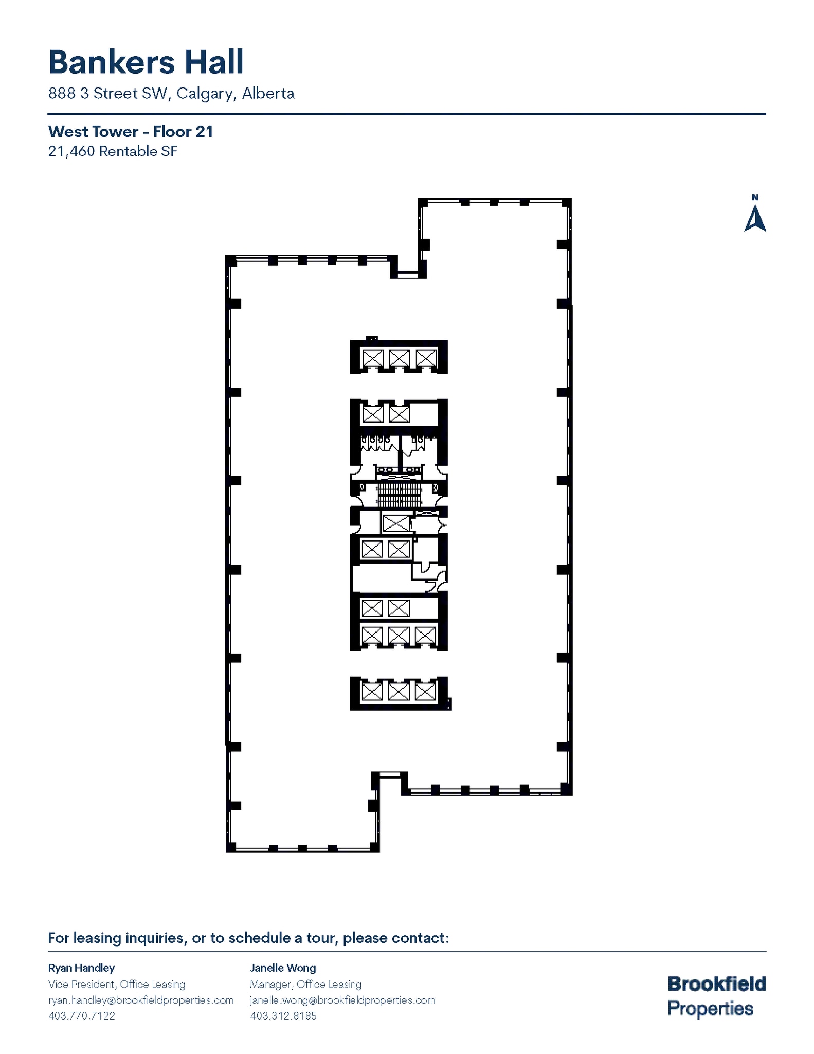 888 3rd St SW, Calgary, AB for lease Floor Plan- Image 1 of 1