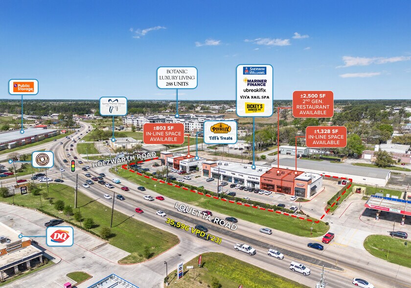 NEC Louetta Rd & Holzwarth, Spring, TX à louer - Photo du bâtiment - Image 2 de 3