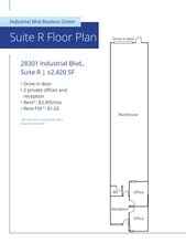 28301 Industrial Blvd, Hayward, CA à louer Plan d’étage- Image 1 de 1