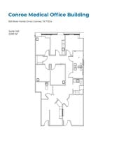 1501 River Pointe Dr, Conroe, TX à louer Plan d’étage- Image 1 de 1