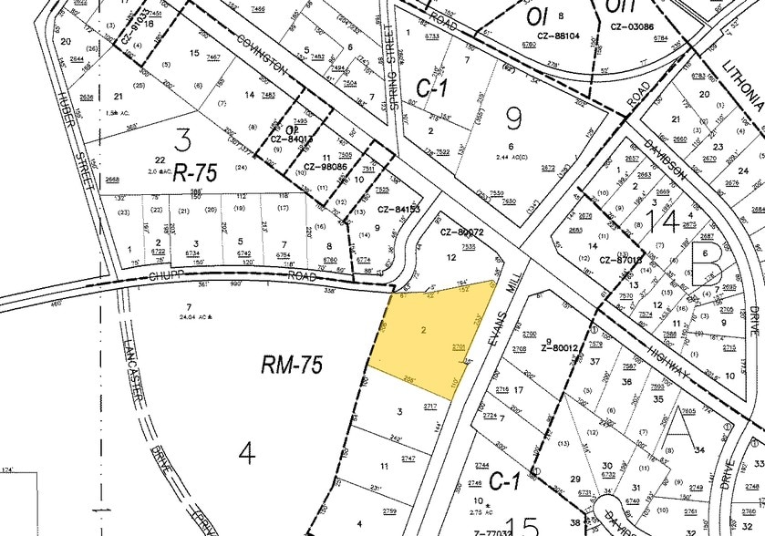 2701 Evans Mill Rd, Lithonia, GA for lease - Plat Map - Image 2 of 7