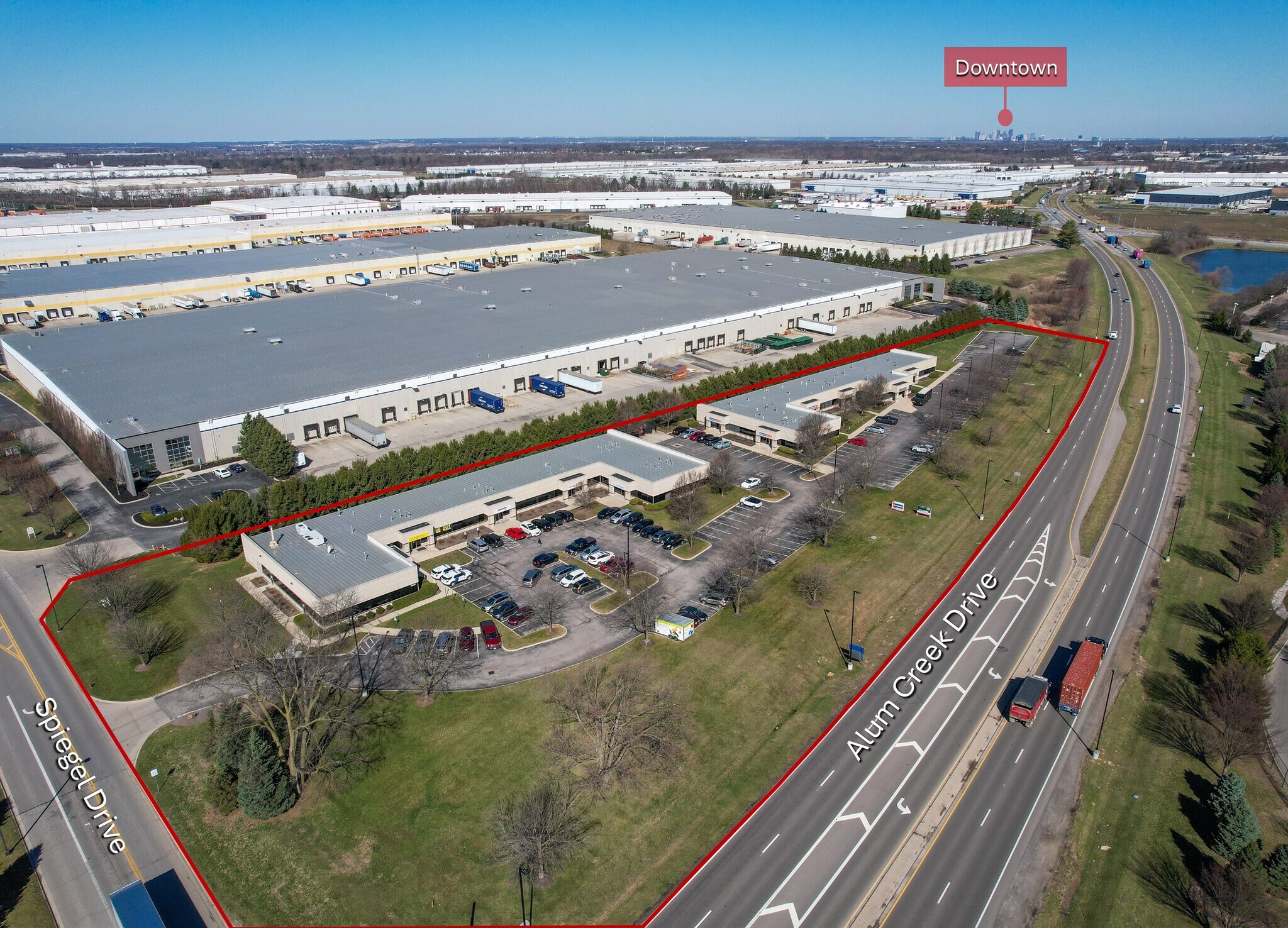 6425-6431 Alum Creek Dr, Groveport, OH for lease Aerial- Image 1 of 12