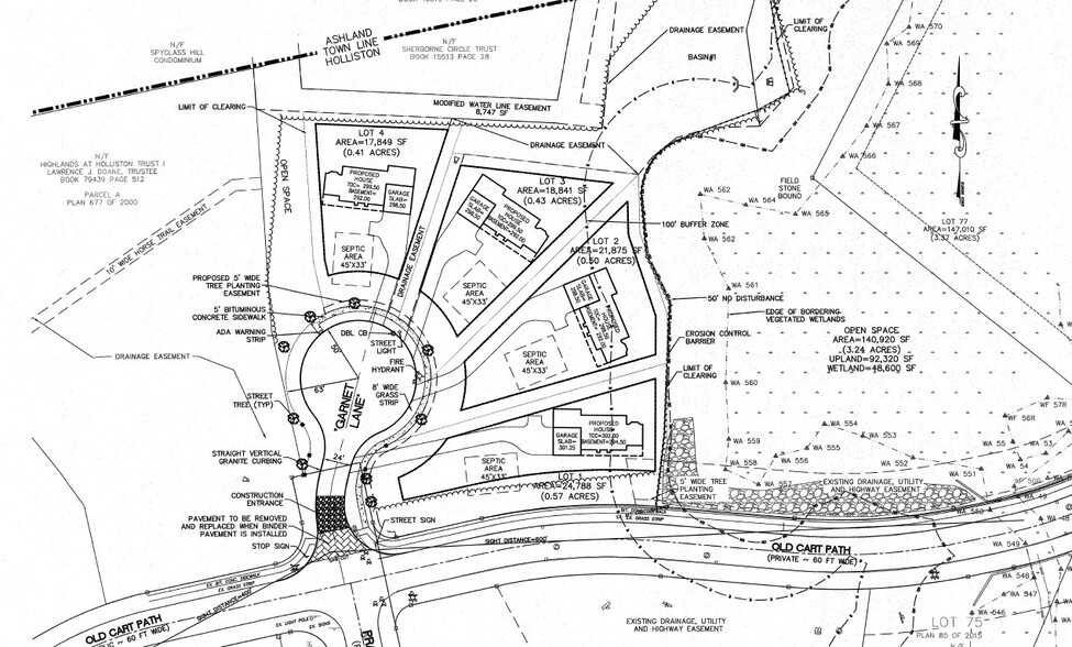 0 January Lane, Holliston, MA à vendre - Plan de site - Image 2 de 2