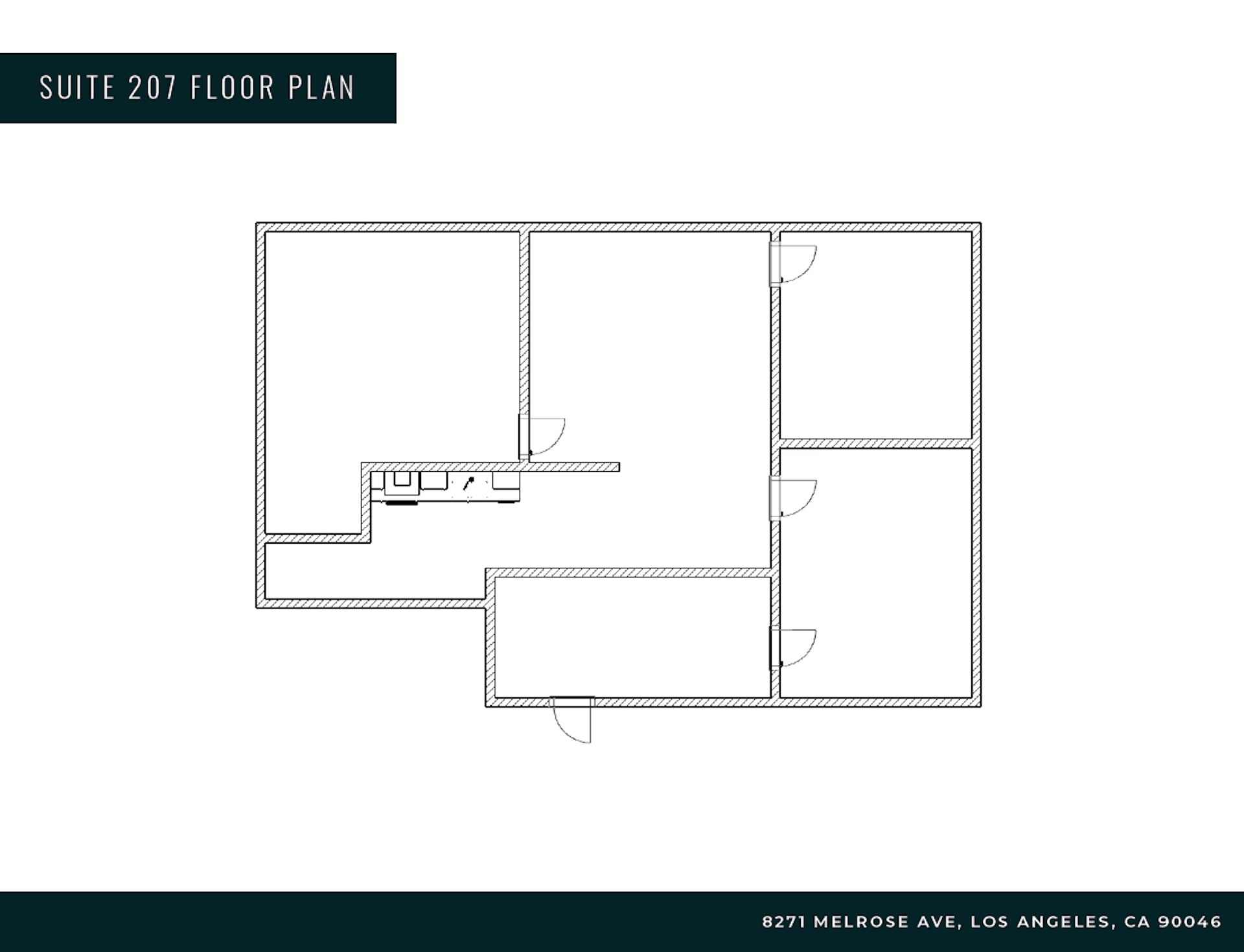 8271 Melrose Ave, Los Angeles, CA for lease Floor Plan- Image 1 of 1