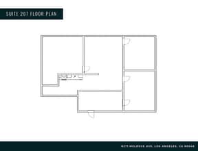8271 Melrose Ave, Los Angeles, CA for lease Floor Plan- Image 1 of 1