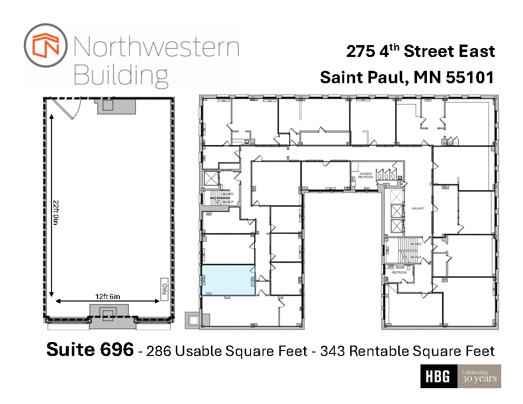 275 4th St E, Saint Paul, MN à louer Plan d  tage- Image 1 de 4