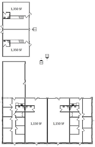 136 Tewning Rd, Williamsburg, VA for lease - Typical Floor Plan - Image 2 of 3