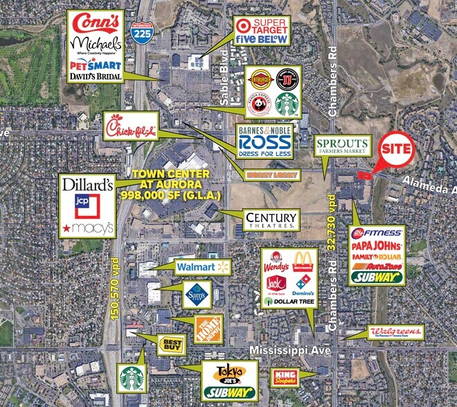 E Alameda Pkwy & S Chambers Rd, Aurora, CO à louer - Photo du bâtiment - Image 2 de 2
