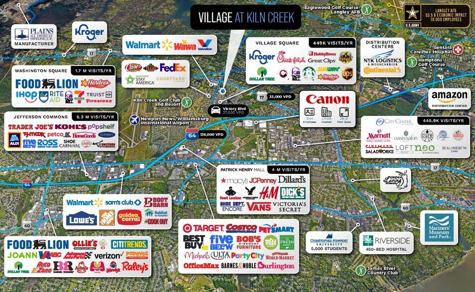 119 Village Ave, Yorktown, VA à vendre - Aérien - Image 2 de 3