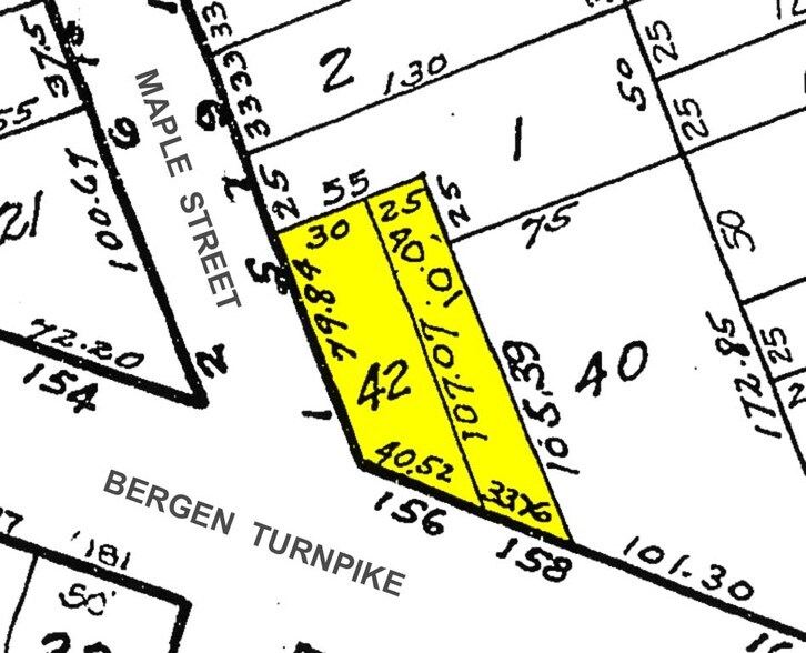 158 Bergen Tpke, Ridgefield Park, NJ à vendre - Plan cadastral - Image 2 de 15