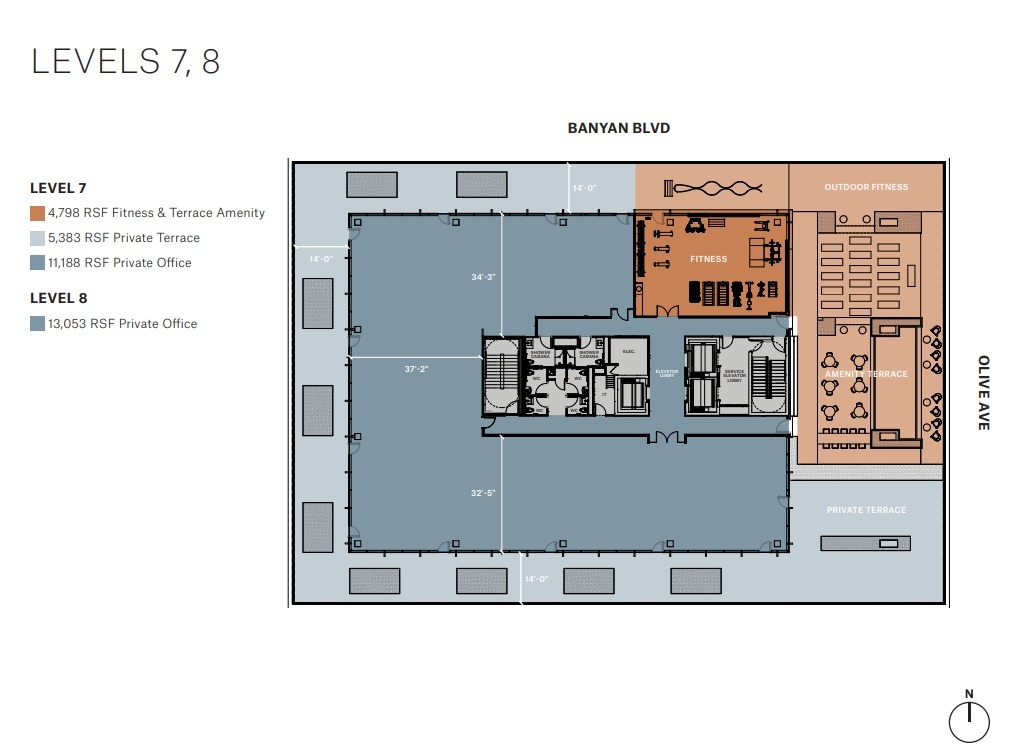 300 Banyan Blvd, West Palm Beach, FL for lease Floor Plan- Image 1 of 2