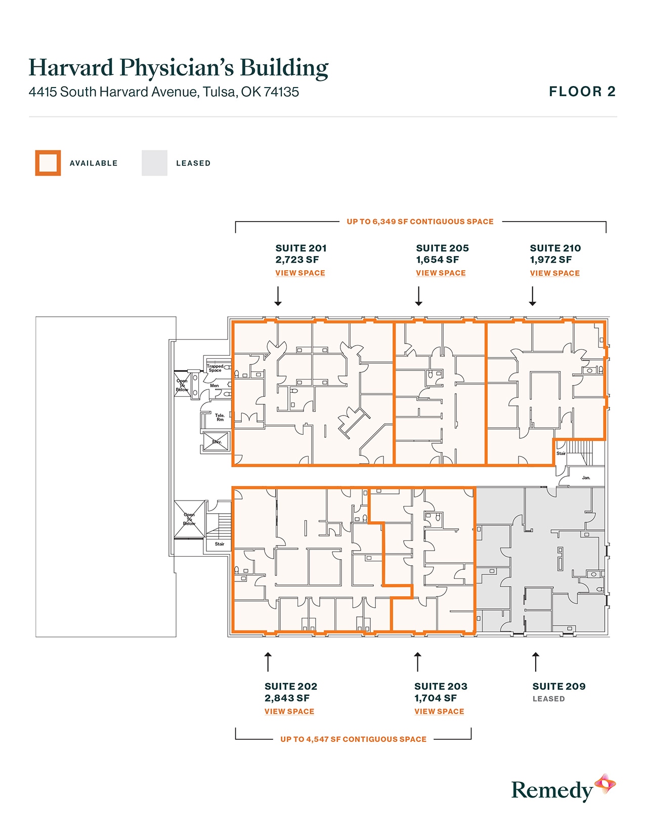 4415 S Harvard Ave, Tulsa, OK for lease Floor Plan- Image 1 of 1