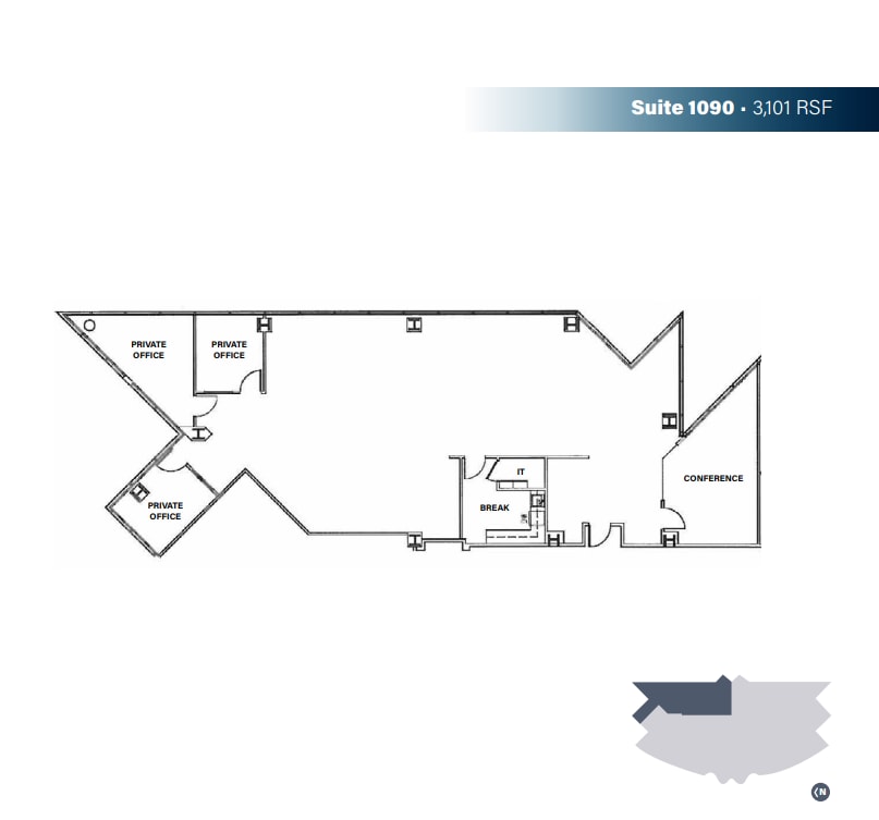8880 Rio San Diego Dr, San Diego, CA à louer Plan d’étage- Image 1 de 1