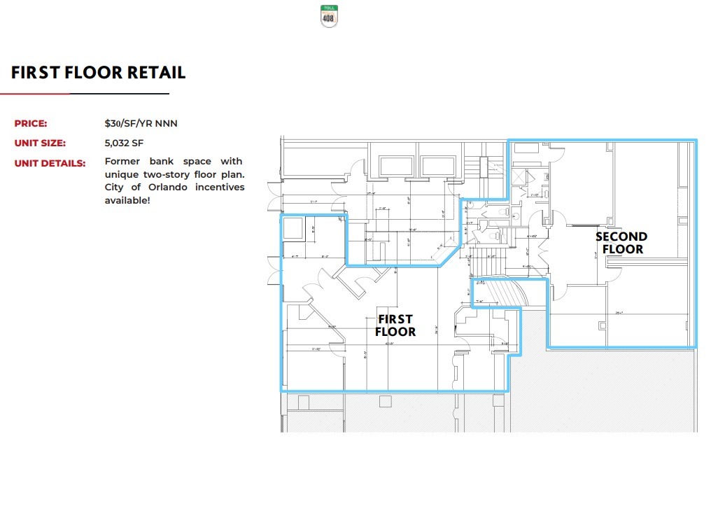 14 E Washington St, Orlando, FL à vendre Plan d’étage- Image 1 de 1