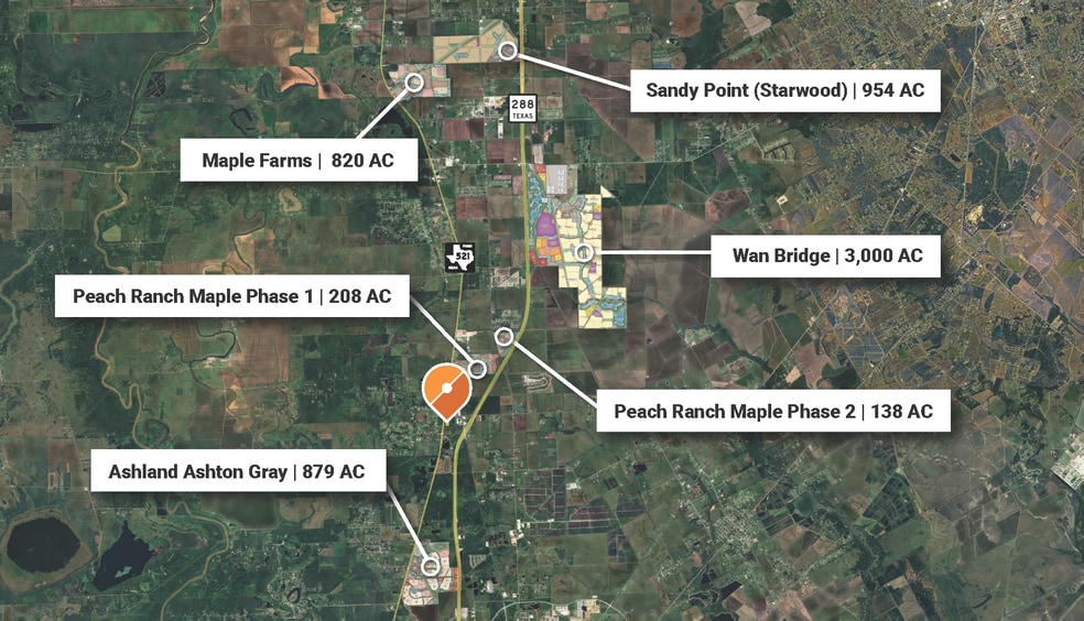 0 Fm 521 Rd, Angleton, TX for sale - Aerial - Image 2 of 3