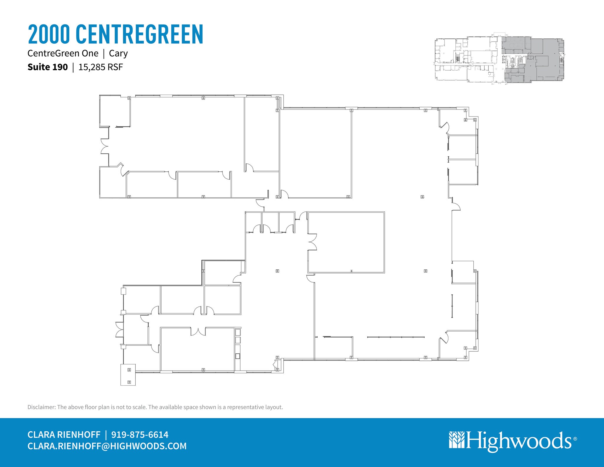 2000 CentreGreen Way, Cary, NC for lease Floor Plan- Image 1 of 1