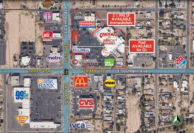 Plus de détails pour 5833 S Central Ave, Phoenix, AZ - Commerce de détail à louer