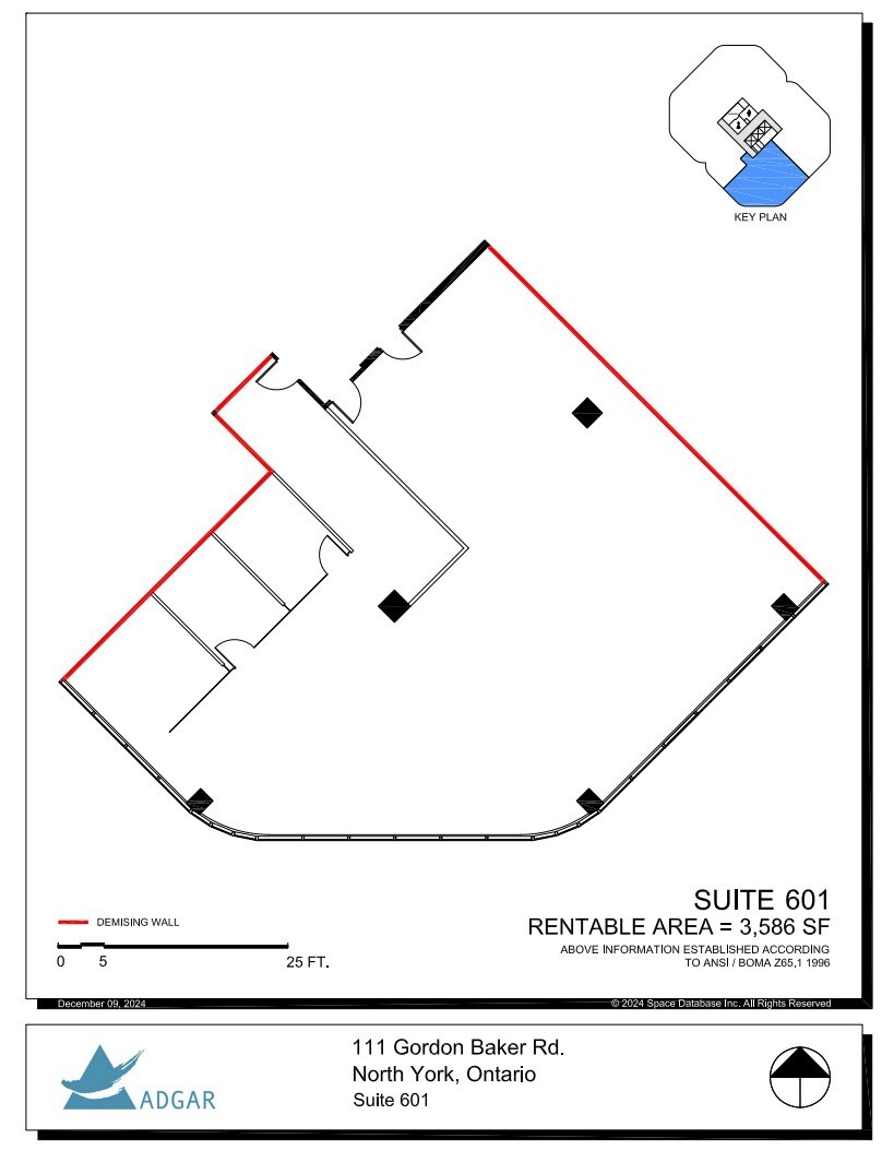 111 Gordon Baker Rd, Toronto, ON for lease Floor Plan- Image 1 of 4