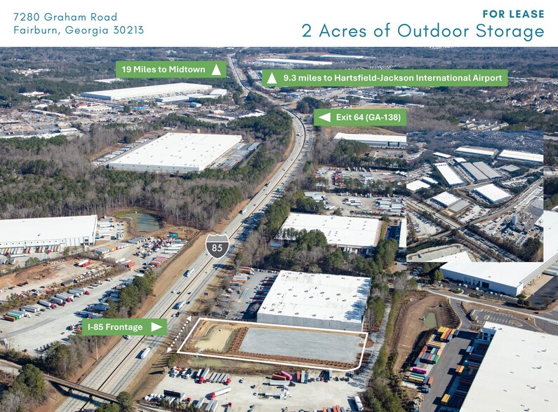 7280 Graham Rd, Fairburn, GA for lease - Aerial - Image 1 of 9