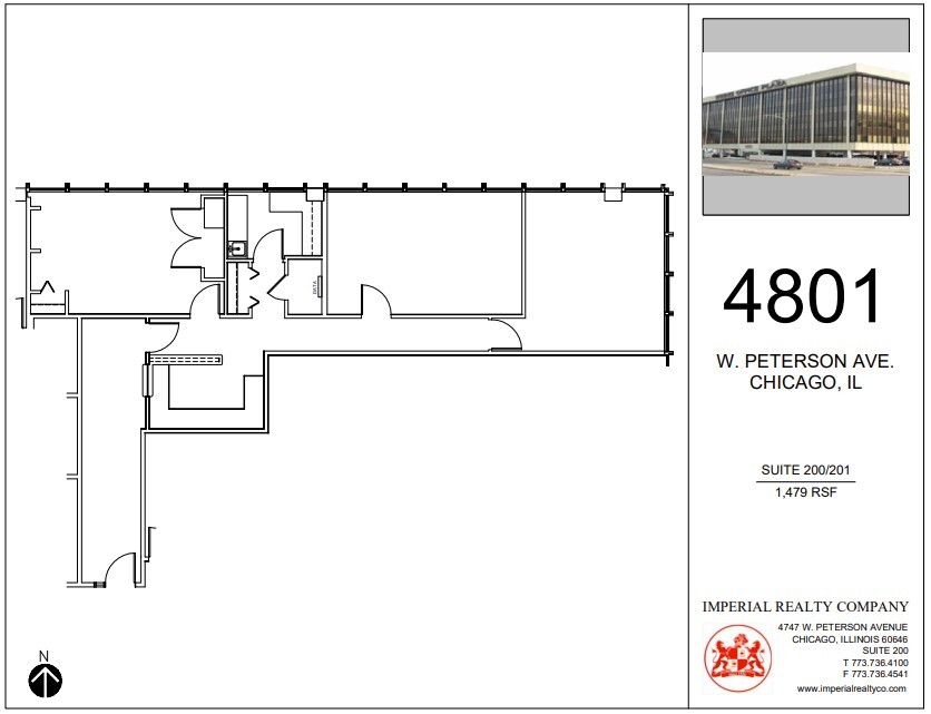 4801 W Peterson Ave, Chicago, IL à louer Plan d  tage- Image 1 de 4