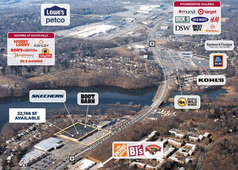 1701 Route 9, Wappingers Falls, NY for lease - Aerial - Image 2 of 2