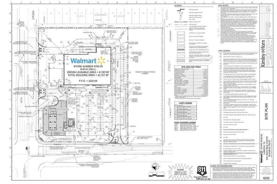 9809 University Ave, Lubbock, TX à vendre - Plan de site - Image 3 de 3