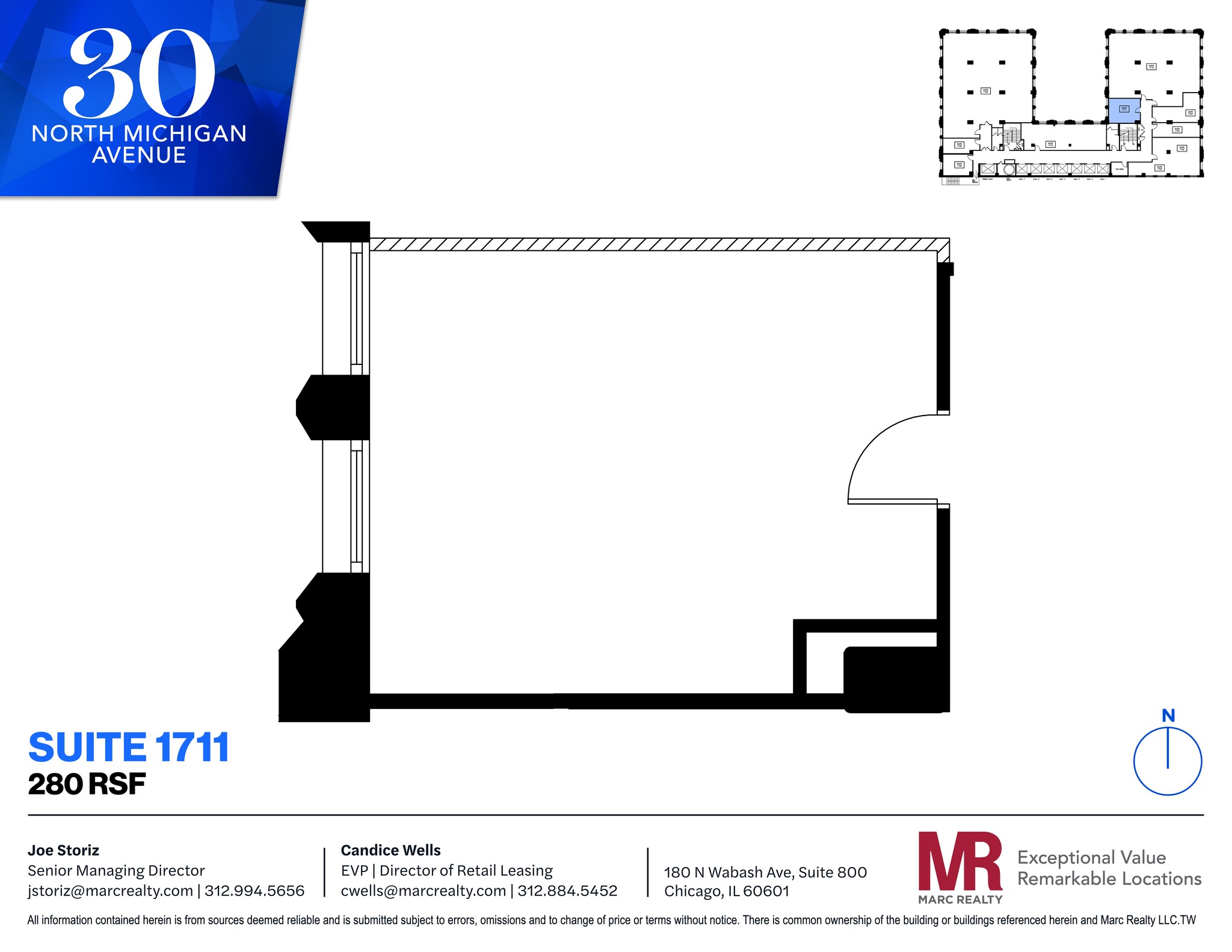 30 N Michigan Ave, Chicago, IL à louer Plan de site- Image 1 de 2