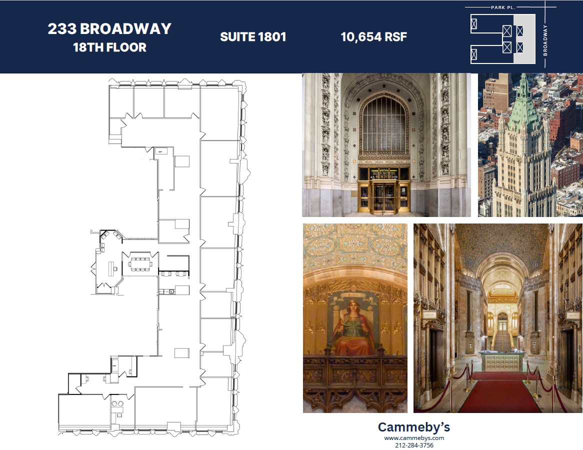 233 Broadway, New York, NY à louer Plan d’étage- Image 1 de 1