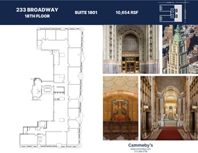 233 Broadway, New York, NY à louer Plan d’étage- Image 1 de 1