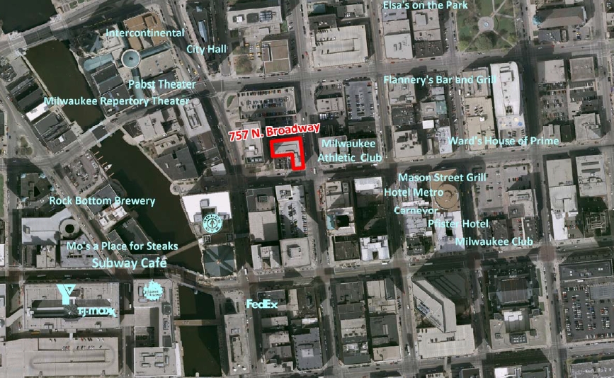 757-765 N Broadway, Milwaukee, WI for lease Aerial- Image 1 of 2