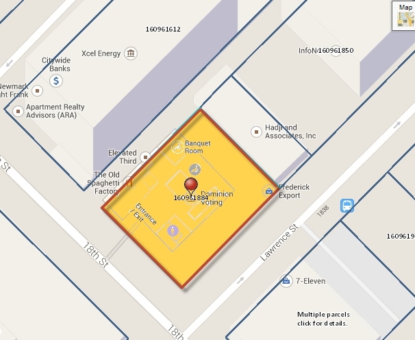 1801 Lawrence St, Denver, CO for sale - Plat Map - Image 2 of 8