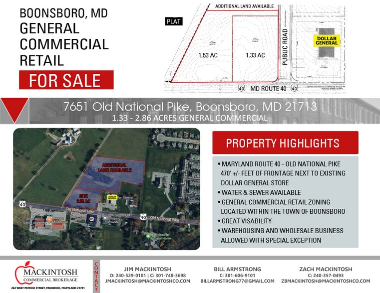 7651 Old National Pike, Boonsboro, MD for sale - Plat Map - Image 3 of 3
