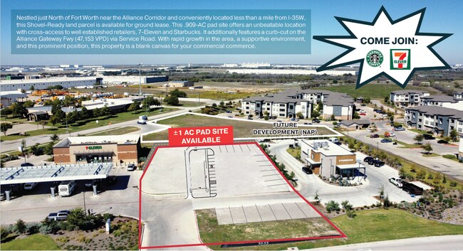 More details for 3033 Alliance Gateway Freeway, Fort Worth, TX - Land for Lease