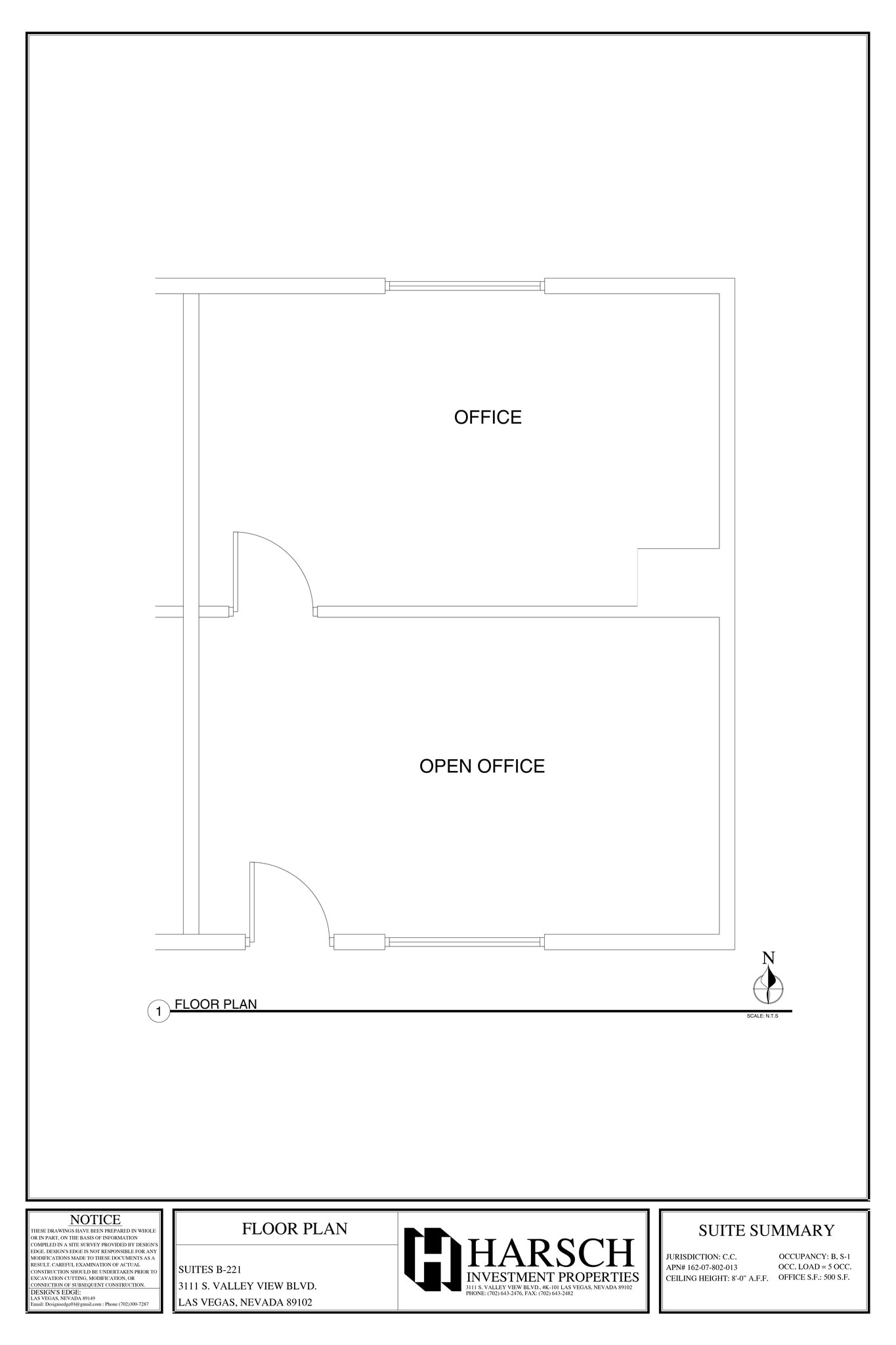 3111 S Valley View Blvd, Las Vegas, NV à louer Plan de site- Image 1 de 1