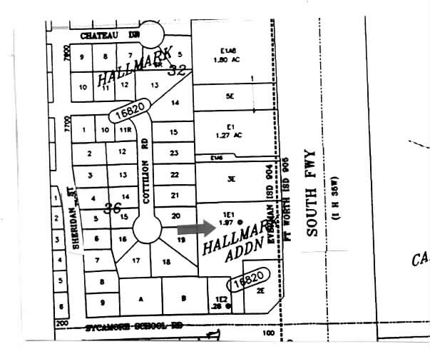 7800 South Fwy, Fort Worth, TX à vendre Plan cadastral- Image 1 de 1