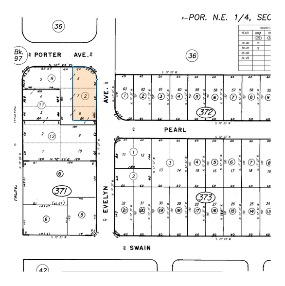 600-608 Porter Ave, Stockton, CA for sale - Plat Map - Image 3 of 3