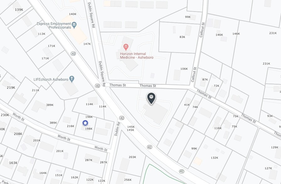 724 Thomas St, Asheboro, NC à vendre - Plan cadastral - Image 3 de 3