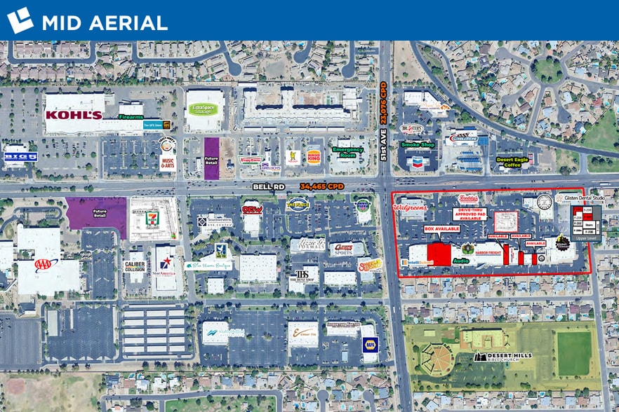 4915-4965 N 51st Ave, Glendale, AZ for lease - Aerial - Image 3 of 8