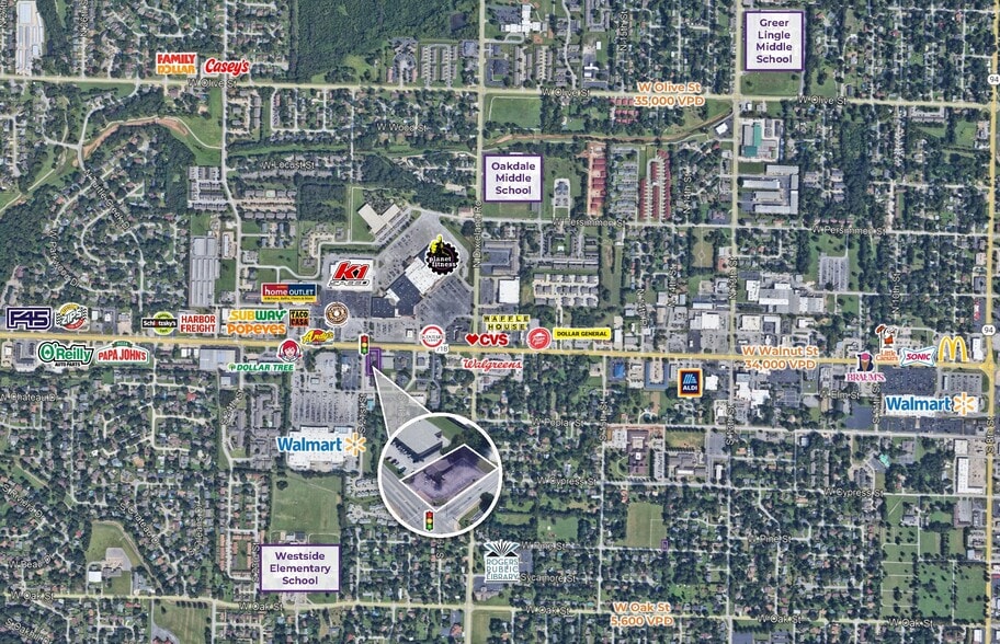 W Walnut St, Rogers, AR for sale - Building Photo - Image 1 of 2