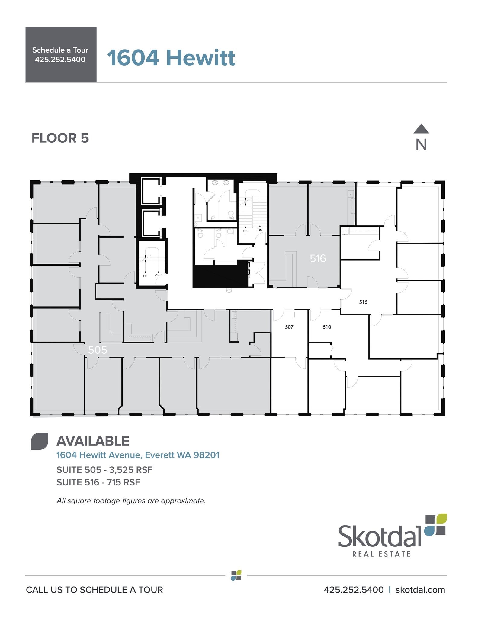 1602-1604 Hewitt Ave, Everett, WA à louer Plan de site- Image 1 de 1
