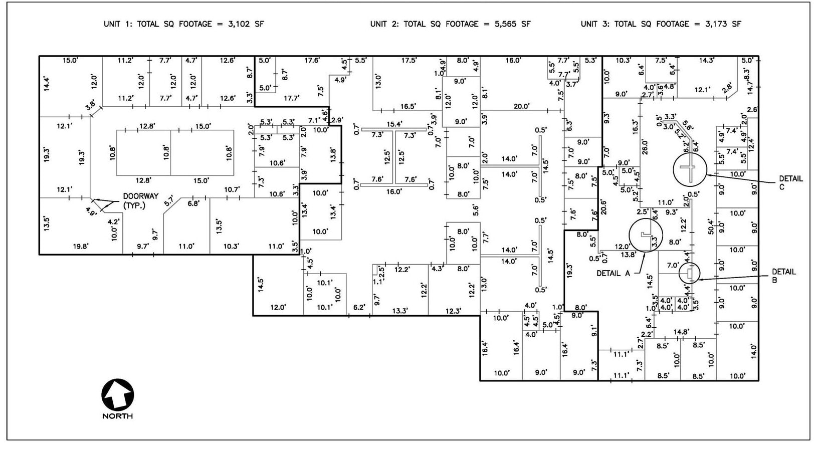 3436-3500 Granite Cir, Toledo, OH 43617 - Unité C -  - Plan d’étage - Image 1 of 2