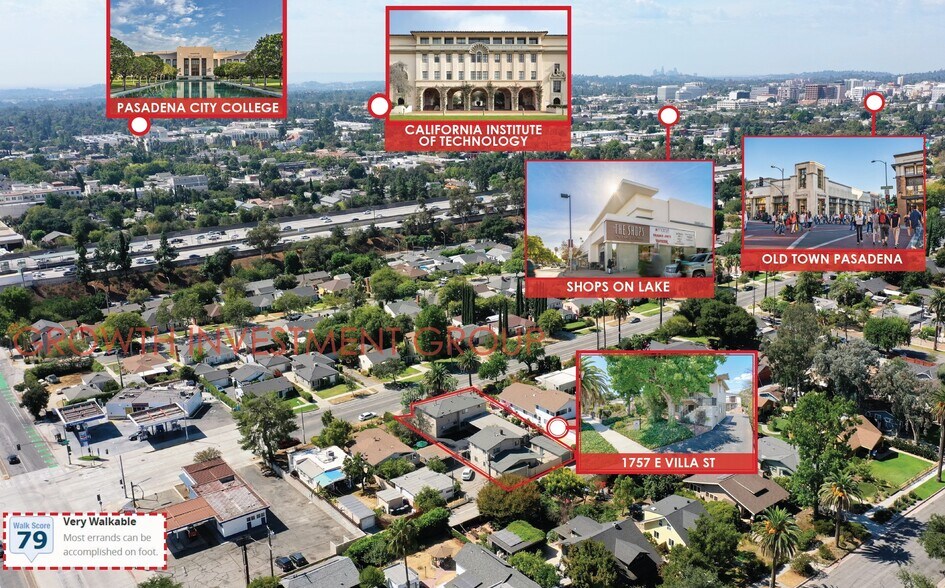 1757 E Villa St, Pasadena, CA à vendre - Photo du bâtiment - Image 3 de 26