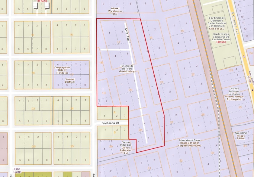 6103-6119 Anno Ave, Orlando, FL for lease - Plat Map - Image 3 of 10