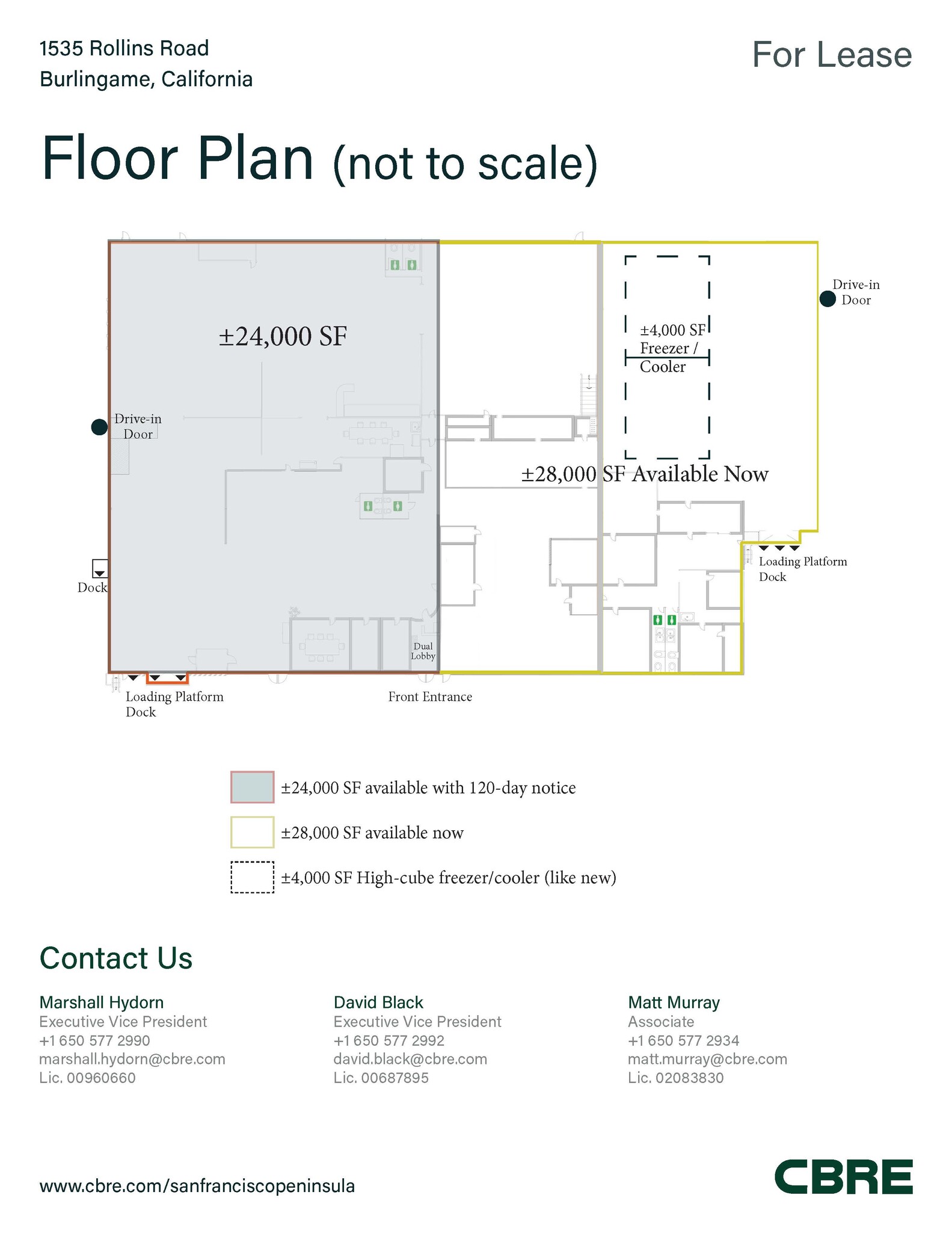 1535 Rollins Rd, Burlingame, CA à louer Plan d’étage- Image 1 de 1