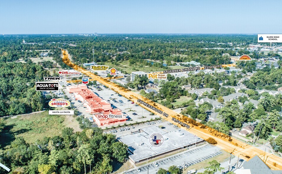 6905-6925 Cypresswood Dr, Spring, TX for lease - Aerial - Image 2 of 6