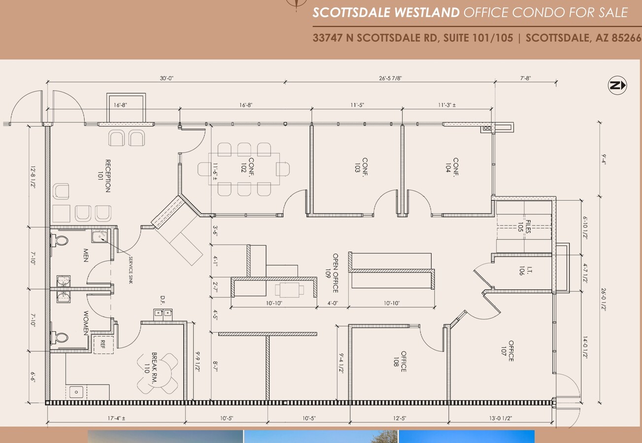 33747 N Scottsdale Rd, Scottsdale, AZ 85266 - Unité 101/105 -  - Plan d’étage - Image 1 of 1