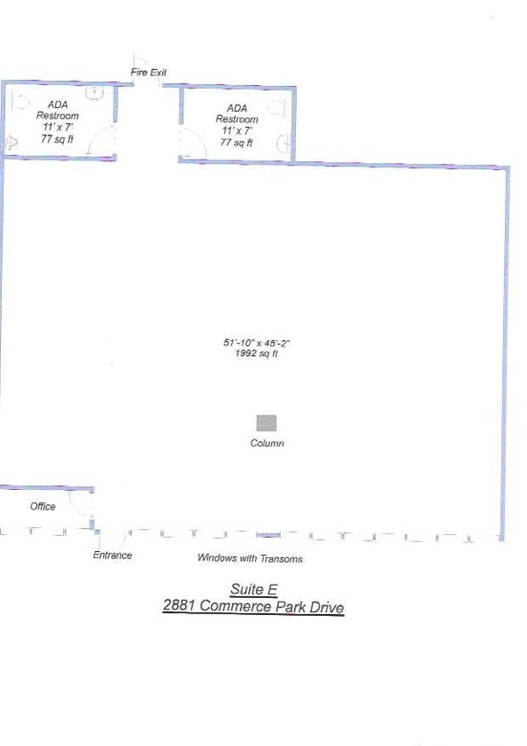 2881 Commerce Park Dr, Madison, WI à louer Plan d’étage- Image 1 de 10