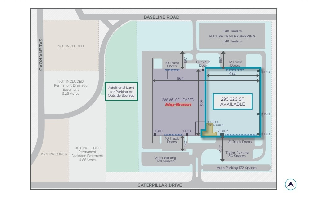 2001 Baseline Rd, Montgomery, IL for lease Site Plan- Image 1 of 2